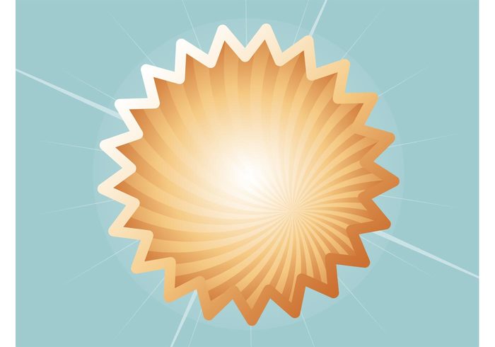 victory vector sun success star shape promotion promo pictogram insignia geometric button abstract 