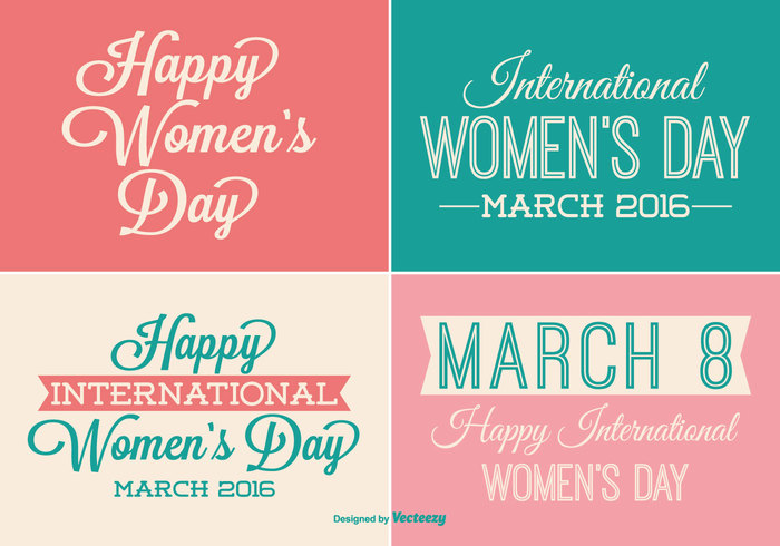 womens day women's women womans day woman vintage vector typography typographic type title text symbol sign set sale retro pink party mother march 8 March love logotype labels label set label international icon holidays greeting font feminine element day date celebration cards card badge background 