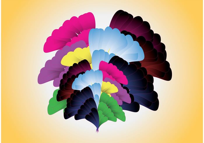 petals flowers flower vector fantasy explosion Digital art Composition Colour colors colorful beautiful 