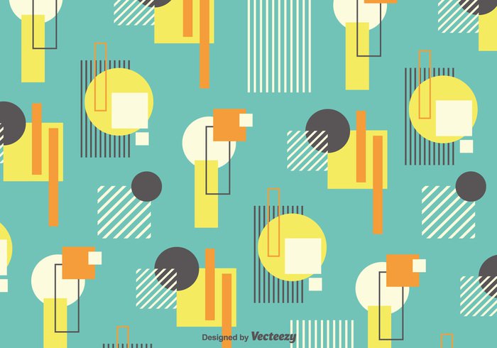 wallpaper vintage vector style square sixties seamless retro rectangle pop pattern Mondrian Modernism minimalistic geometric Cubism Composition colorful bauhaus abstract 