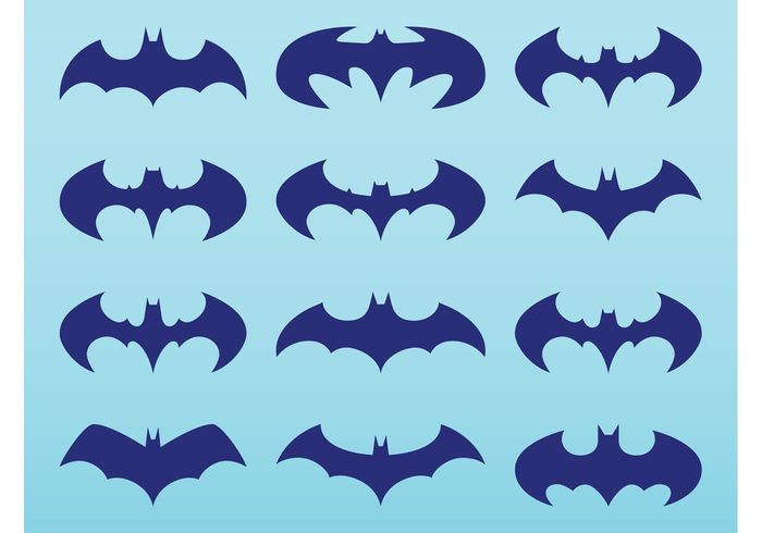 wings symbols superhero logos logo DC comics Comic Book bats batman bat 