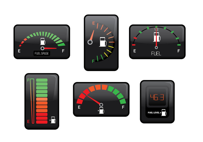 vertical vehiocle part speed sign panel otomotif motor measurement level isolated interface instrument industrial icon horizontal graphic gauge Gasoline full fuel gauge fuel energy empty element display design concept circle car black automobile 