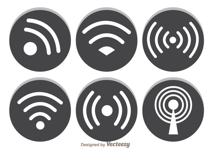 wifi technology symbol social smartphone signal shape network media internet hotspot digital connection computer communication circle 