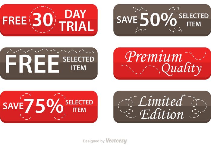 top offer text stickers square special offer sign shadow promotion product premium modern message limited label hot deal free trial free color click here button banner badge 30 day free trial 
