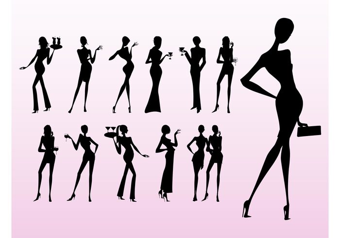 women woman Waitresses silhouettes sexy restaurant Reception pretty party glasses female event drinks celebration bar Alcoholic alcohol 