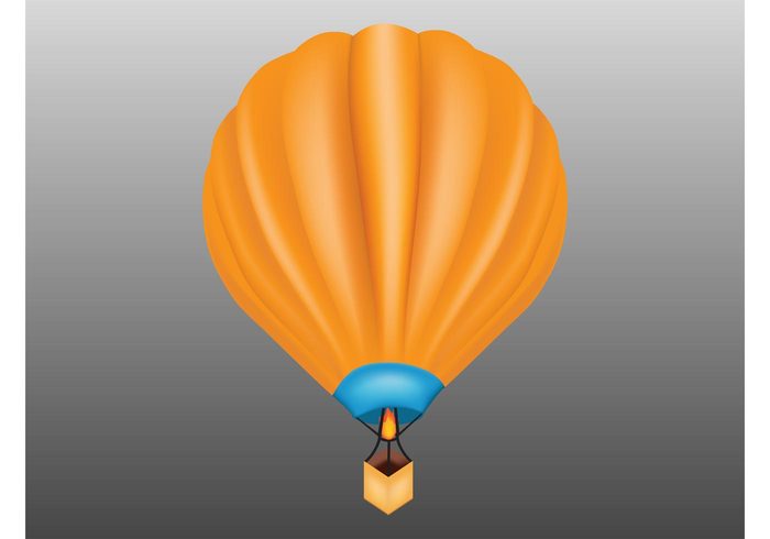 skirt Parachute valve panels Hot air Gores floating flame fire envelope Cord basket Balloon vector air travel 