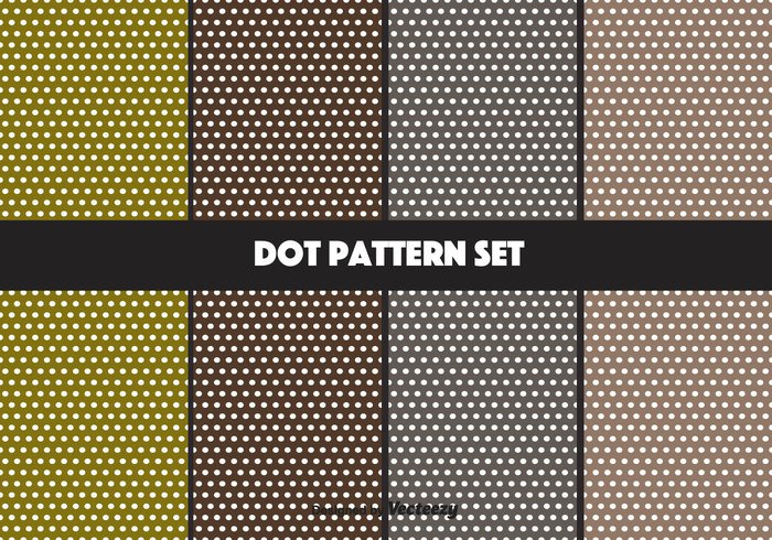 vector swatch set seamless polka dot pattern polka dot pattern pack free dots dot pattern color circles background 