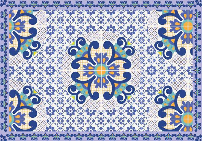 wall vintage traditional texture talavera pattern old mexico design decoration criss cross pattern brick blue background 