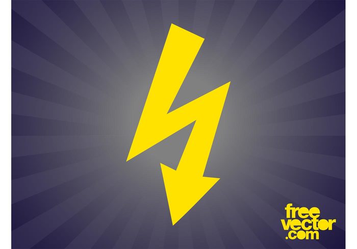thunderbolt symbol pointer logo Lighting bolt lighting icon high voltage electricity arrow 