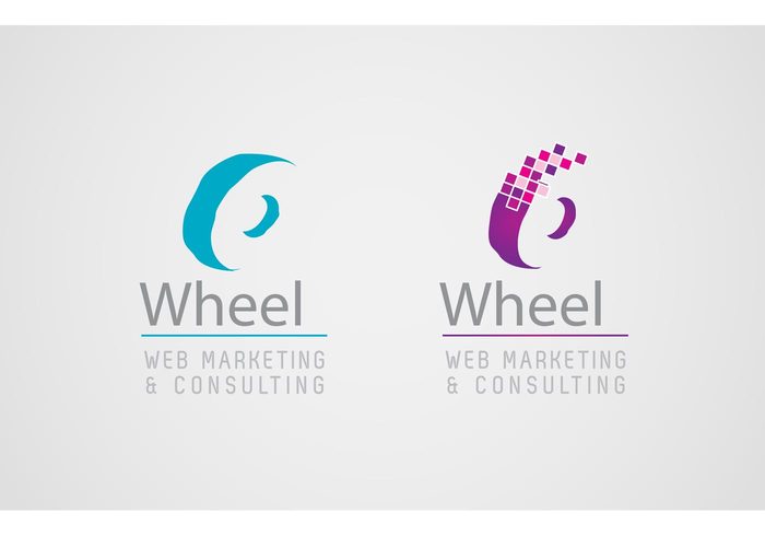wheel web marketing splash round marketing logo type Design Elements design advertising abstract 