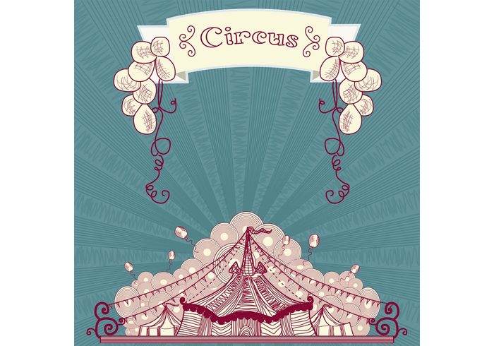 vintage circus vintage theater tent striped sign retro circus retro Premiere poster party marquee leisure fun festival event entertainment Circus carnival cabaret balloon background amusement advertisement 