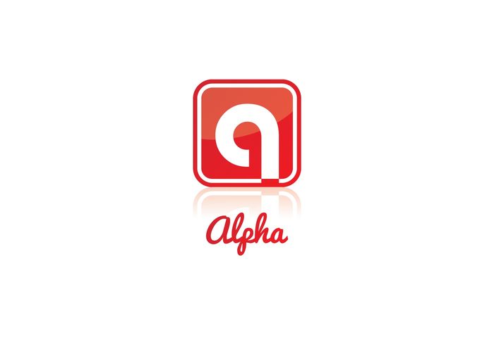 Vector A red logo vector logo Letter A Alpha vector alpha alfa A logo 