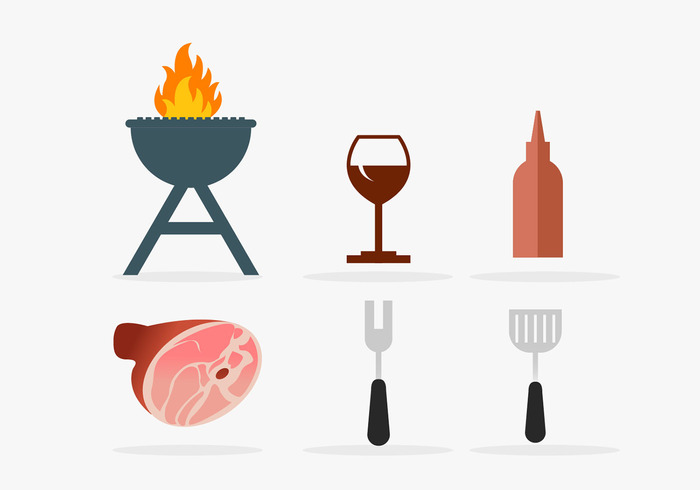 wine glass wine Spatula sausage sauce Roast pig roasting pig roast pig meat ketchup icons grill out grill fire beef bbq barbeque 