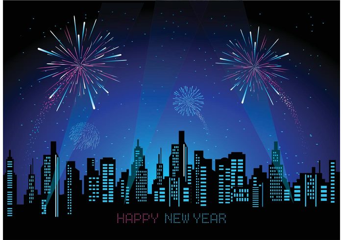 year vibrant urban sparks skyline sky showing shiny Pyrotechnics pink party night new years eve new year fireworks Independence illuminated holiday glowing firework festival exploding event Eve dark color cityscape city celebration bright background backdrop 