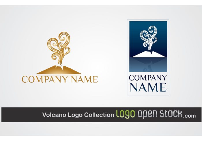 volcano swirl power logo collection logo free logo fire Design Elements 
