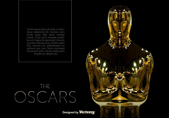 video vector symbol Statuette statue sign popcorn oscar statue Oscar movie icon film design background award art 