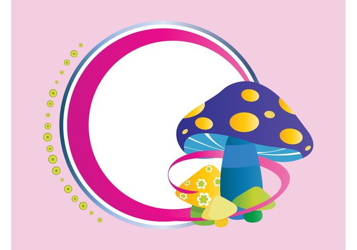 wave template shapes park mushroom logo garden flowers dots comic circle cartoon blank app icon abstract 