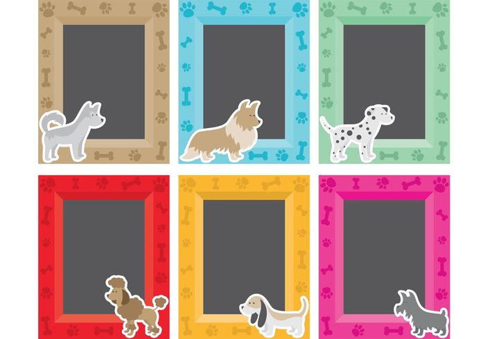 puppy picture Photoframe photo pet frame pet paw print isolated paw print paw Hound frame footprint foot dog frame dog bone isolated dog bone dog Claw cat Canine Bone animal 