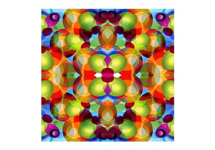 wallpaper shapes rainbow pattern objects kaleidoscope Design Elements colors circles background 