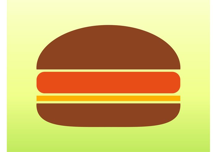 sticker sandwich Patty meat Mc donald logo icon hamburger geometric shapes food fast food eat cheese Burger king buns bread 