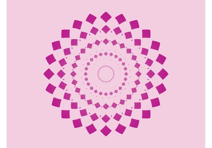 sticker round radial logo icon Geometry geometric Diamond shapes decal circular circles abstract 