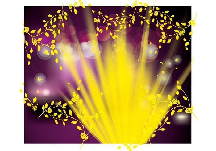 yellow texture template purple print plants lights gradient fresh flowers Design footage Copy-space colors circles background backdrop abstract 