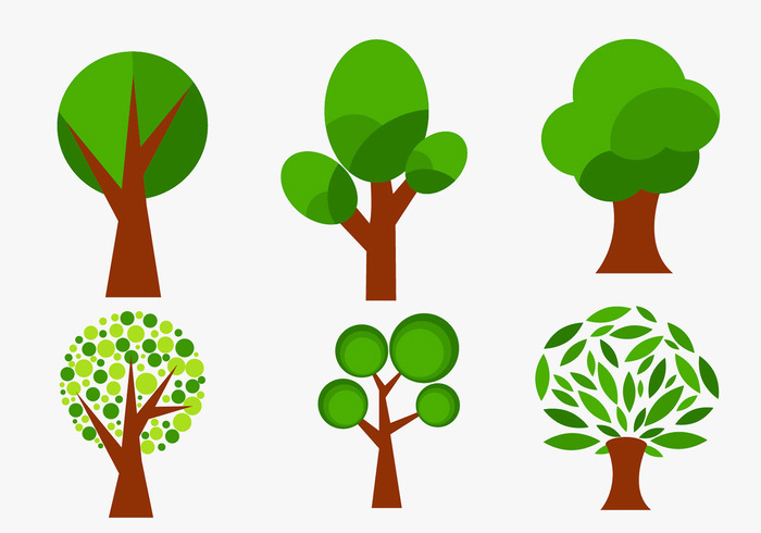 Download Set of abstract vector trees 109633 - WeLoveSoLo