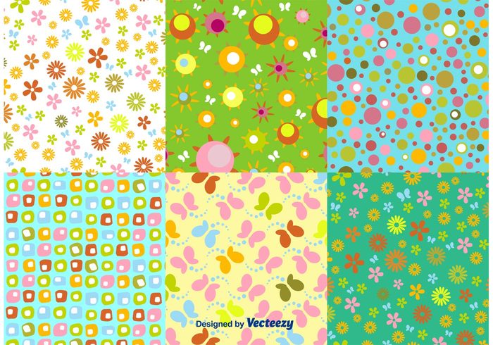 wallpaper texture sweet sun pattern summer spring shape pattern seamless retro polka dot pattern polka dot pink pattern flower pattern flower floral pattern floral decorative cute colorful color circle pattern butterfly pattern background 