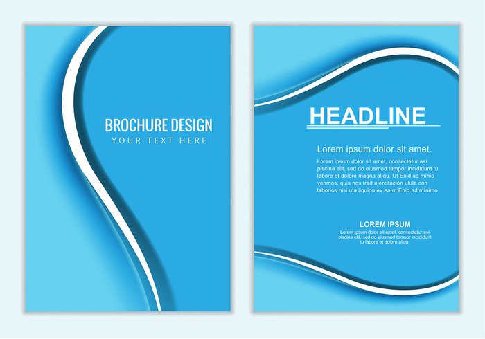 wavy wave template stationery letter head designs letter Leaflet flyer cover company card business brochure booklet blue background abstract 
