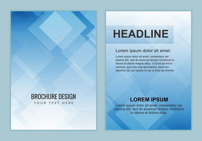 template stationery squares shiny modern letter head design letter Leaflet flyer cover company card business brochure booklet blue background abstract 