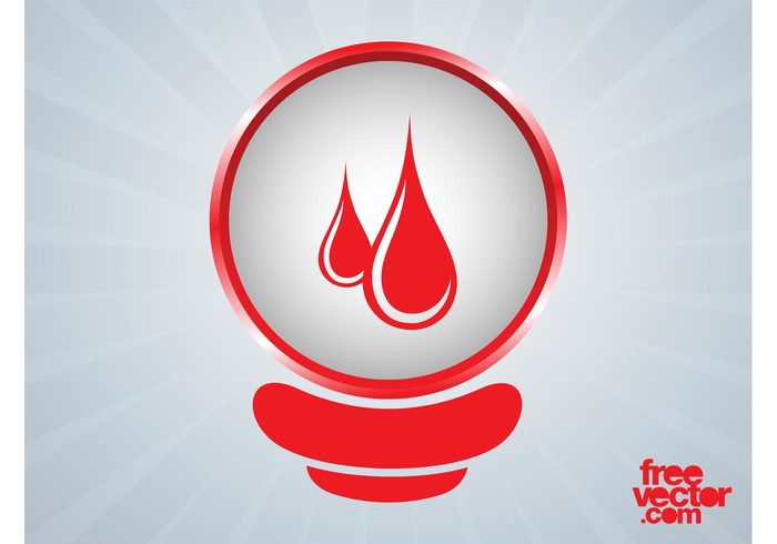 round medicine medical logo liquid icon drops circle Blood donation blood badge 