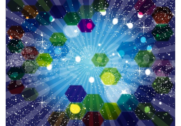 vector stars star burst motion Intense hexagon free backgrounds explosion Erupt energy colorful burst 