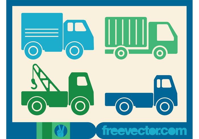 vehicles trucks transportation transport symbols logos icons Hook lift truck hook construction 
