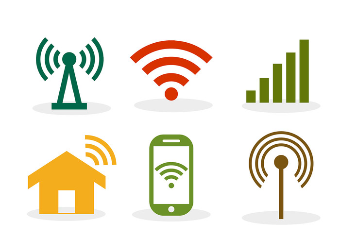 wireless wifi icon wifi symbol signal set radio icon hotspot broadcast antenna 