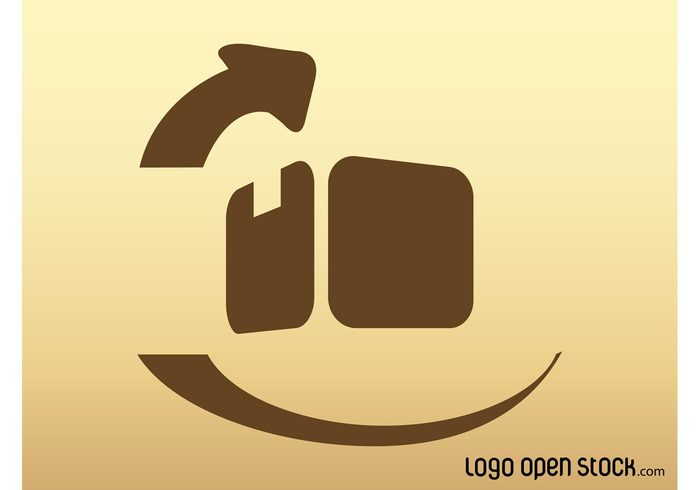 transport symbol silhouette logo logistics icon delivery box arrow 