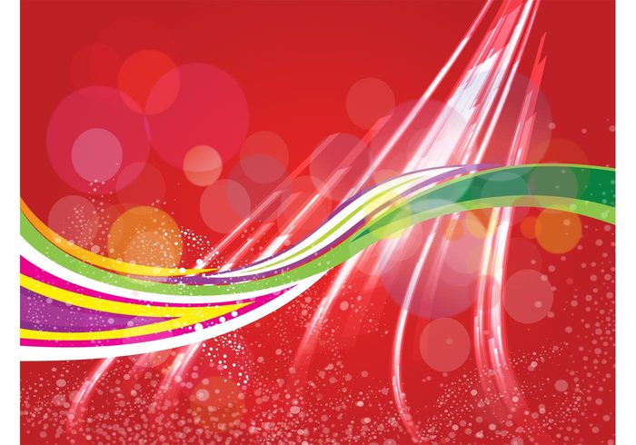 wallpaper red rainbow gradient glow dots design decoration curves colorful beautiful Backgrounds abstract 