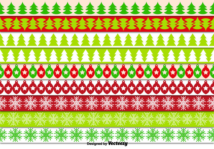 xmas winter wallpaper tree stripes string snowflake snow set seasonal seamless repeat red line holiday green decorative decoration christmas tree silhouette christmas borders 