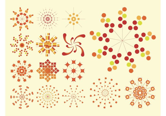 squares logos lines icons Geometry geometric flowers dots circles abstract 