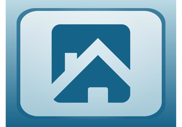 symbol square roof real estate logo icon house home door chimney building 