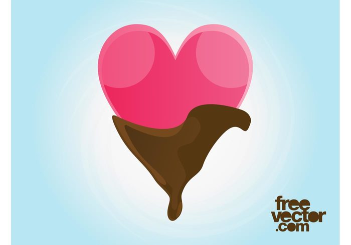 valentines day sweet romantic romance melting melt love heart chocolate candy 