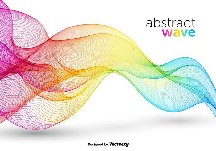 wave violet transparent swish spectrum smooth smoke rainbow pink orange line light green futuristic flow curve colorful colored smoke color blue background abstract 