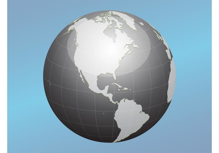 world water USA sphere round planet mexico logo land islands global geography earth continents Coasts Brazil ball america 3d 