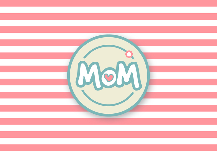 sticker pink stripes pink striped pink mother's day badge mother's day background Mother's day mother day mother mom mama love holiday heart envelope cute card badge 