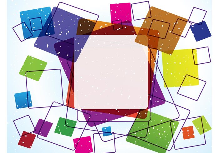 template square shapes rectangle rainbow graphics frame colorful box banner badge Backdrop vector abstract 