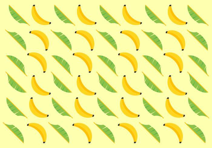 yellow tropical fruit tropical trees tree pattern palm tree palm nature leaf Green Leaf green fruit flat style flat exotic color banana leaves banana leaf 