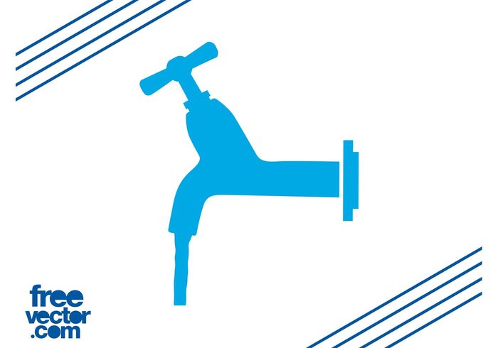 wet Tap water tap symbol Spigot silhouette logo icon handle flow Faucet water faucet 