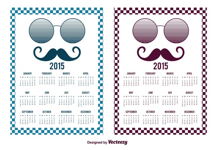 youth vector trendy trend time schedule retro background retro planner organizer number mustache monthly month modern hipster mustache hipster glasses funky day daily calendario 2015 calendario calendar 2015 calendar 2015  