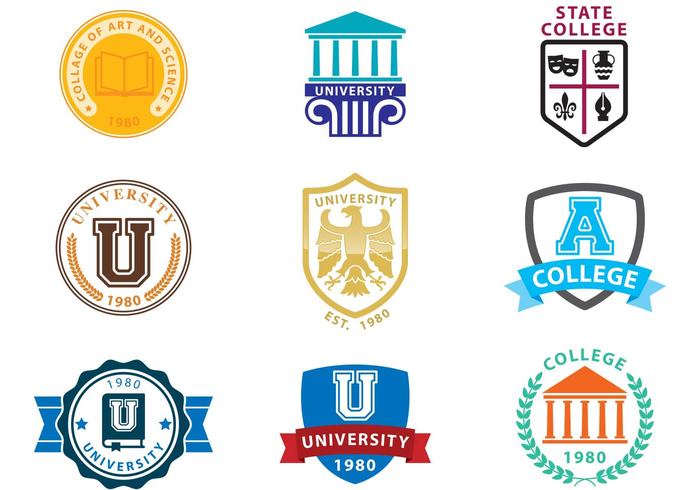 university logo university text tag symbol stamp sign shield seal school logo school round insignia graphic emblem education decorative crest college logo college coat of arms classic campus life badge Academy academic 
