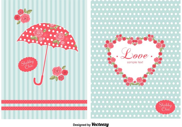 vintage vector umbrella stationery shabby chic shabby scrap roses romantic retro pretty pattern paper love label invitation heart free flowers floral fabric elements element dot design chic background 