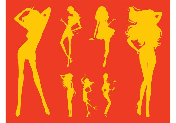 women woman skinny silhouettes sexy Sex appeal party model girls girl fashion dancing dance 